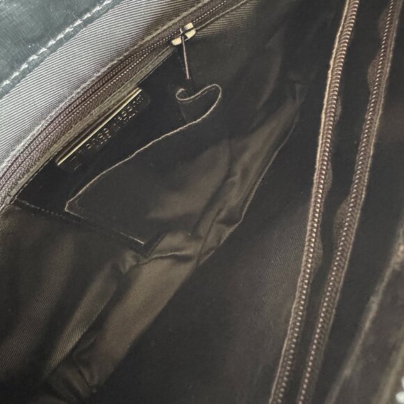 Vintage Early 00s Franco Visconti Black Patent Leather Shoulder Bag - Picture 9 of 15